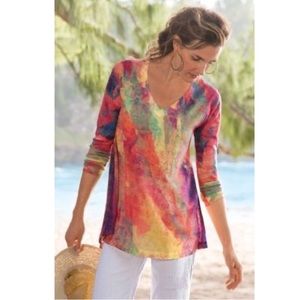 Soft Surroundings Plein De Couleurs Top in Large